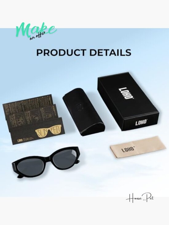 Cat Eye Sunglasses with Acetate Frames and Nylon Lenses, UV400 Protection